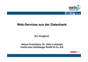Web-Services aus der Datenbank