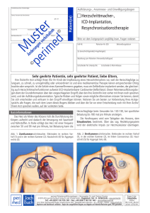 Herzschrittmacher-, ICD-Implantation