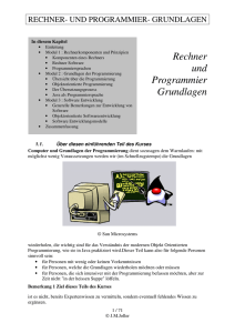 Rechner und Programmier Grundlagen - Joller-Voss