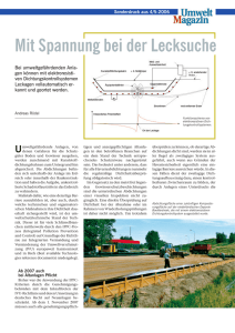 Umweltmagazin Mai 2006:"Mit Spannung bei der Lecksuche"