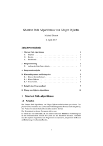 Shortest Path Algorithmus von Edsger Dijkstra