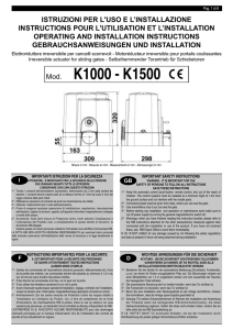 Mod. K1000 - K1500