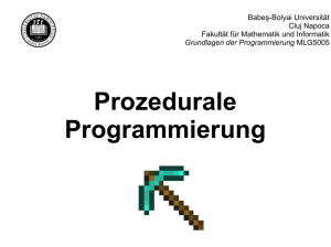 Prozedurale Programmierung