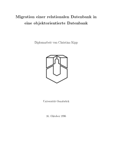 Migration einer relationalen Datenbank in eine objektorientierte