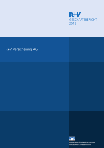 Geschäftsbericht R+V Versicherung AG 2015