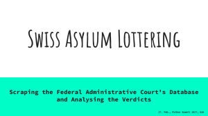 Scraping the Federal Administrative Court`s Database and