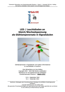 LED / Leuchtdioden an Gleich/Wechselspannung als