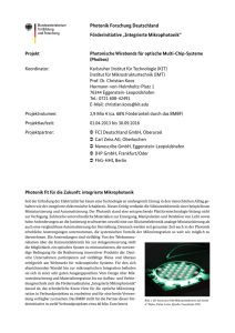 Photonische Wirebonds für optische Multi-Chip