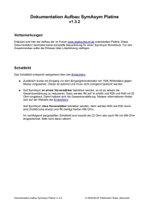 Dokumentation Aufbau SymAsym Platine v1.3.2