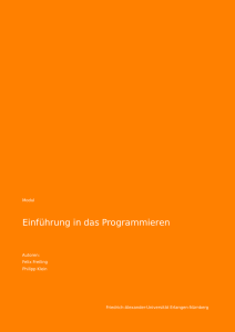 Einführung in das Programmieren - IT