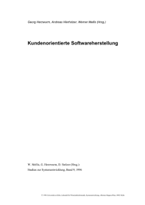 Kundenorientierte Softwareherstellung