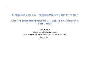 Einführung in die Programmierung für Physiker Die