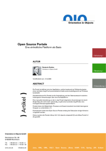Open Source Portale
