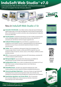 InduSoft Web Studio v7.0 Features