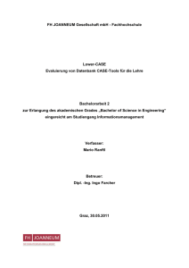 BAC2 - Evaluierung von Lower-CASE-Tools