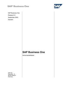 SAP Business One - Dei-Isep