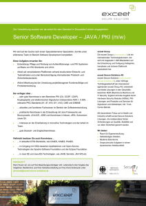Senior Software Developer – JAVA / PKI (m/w)