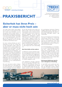 praxisbericht - TECHSOFT Datenverarbeitung GmbH