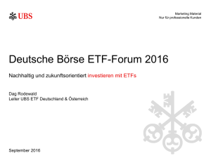 UBS ETFs