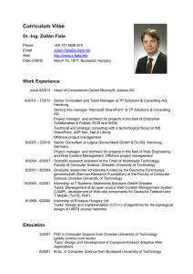 Curriculum Vitae - Dr.