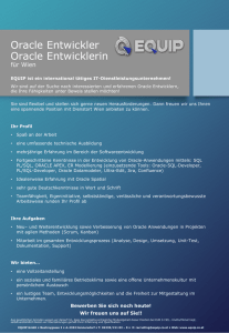 Oracle Entwickler Oracle Entwicklerin für Wien