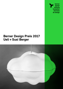 Flyer Berner Design Preis 2017