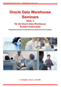 Oracle Data Warehouse Seminare