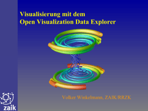 Visualisierung mit dem Open Visualization Data Explorer