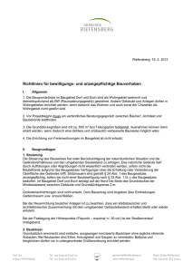 2013 Richtlinien Baugebiet Dorf und Esch