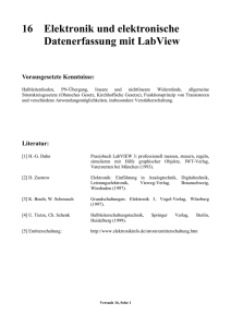 16 Elektronik und elektronische Datenerfassung mit LabView