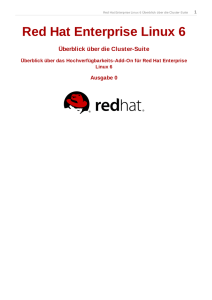 Red Hat Enterprise Linux 6 Überblick über die Cluster