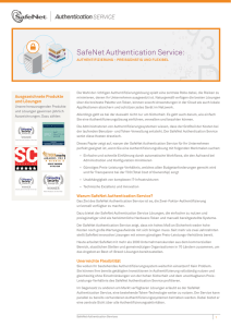 SafeNet Authentication Service: