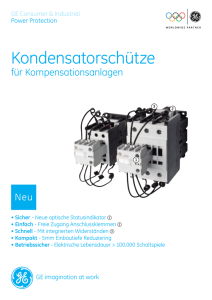 Kondensatorschütze - Rofag Elektrotechnik AG