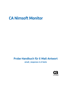 CA Nimsoft Monitor - Probe-Handbuch für E-Mail
