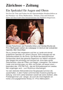 Zürichsee – Zeitung - Operettenbühne Hombrechtikon