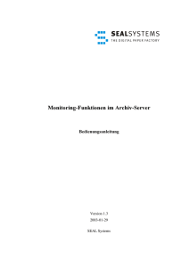 Monitoring-Funktionen im Archiv-Server