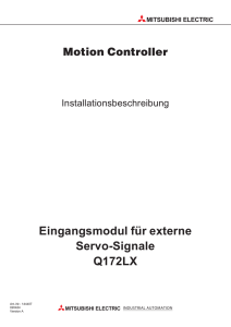 Eingangsmodul für externe Servo-Signale Q172LX