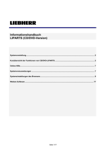 Informationshandbuch LIPARTS (CD/DVD-Version)