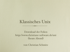 Klassisches Unix - Christians