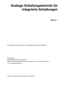 Analoge Schaltungstechnik für integrierte Schaltungen
