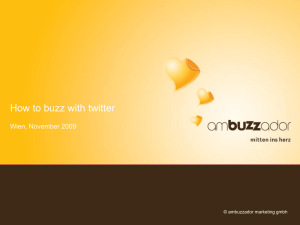 How to buzz with twitter