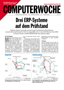 Drei ERP-Systeme auf dem Prüfstand