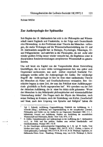 Zur Anthropologie der Spätantike - Leibniz