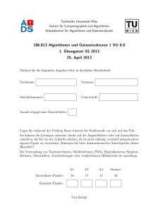 186.813 Algorithmen und Datenstrukturen 1 VU 6.0 1. ¨Ubungstest