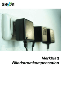 Merkblatt Blindstromkompensation
