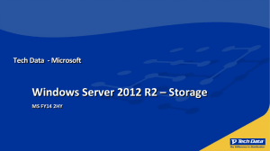 Windows Server 2012 Storage