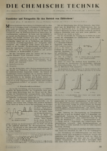 DIE CHEMISCHE TECHNIK