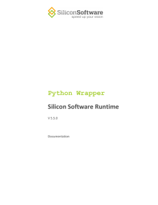 Python Wrapper Silicon Software Runtime
