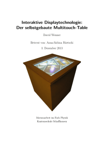 Interaktive Displaytechnologie: Der selbstgebaute Multitouch