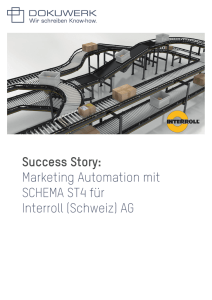 Success Story: Marketing Automation mit SCHEMA ST4 für Interroll